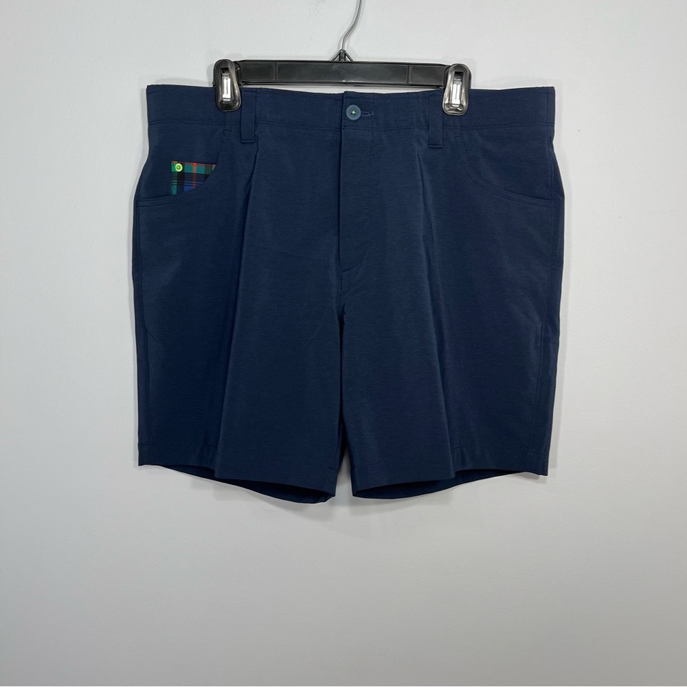William Murray Shorts Mens 36 Blue Navy Golf Chino Performance 7” Classic Casual